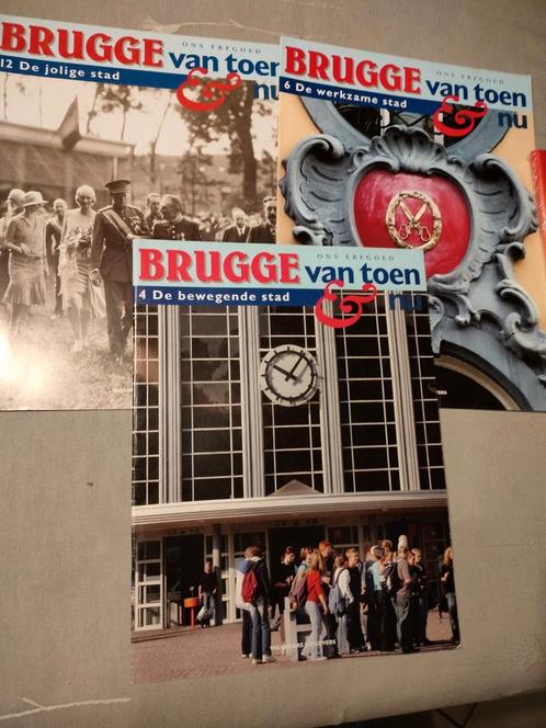 Ons erfgoed Brugge van toen en nu,nrs 4;6;12 en2 verzamelban, Livres, Histoire & Politique, Comme neuf, Enlèvement ou Envoi