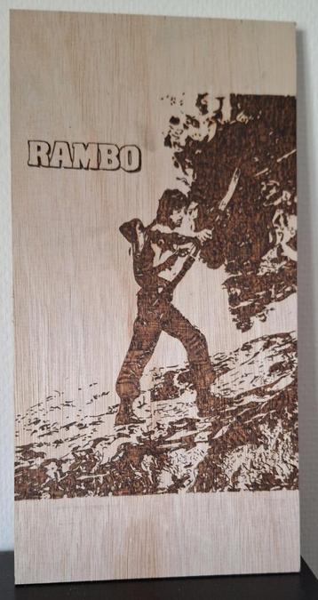 Pyrografie Rambo beschikbaar voor biedingen