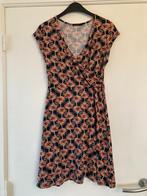 Zwangerschapsjurk zwart en oranje bloemen - Fragile - M, Kleding | Dames, Maat 38/40 (M), Fragile, Ophalen of Verzenden, Gedragen