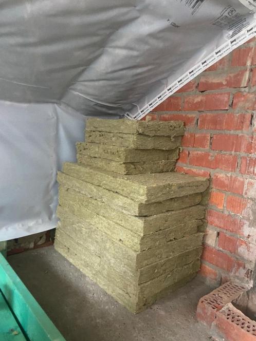 Rockwool isolatie 140 mm + gedrenkte balken voor opp 30 m2, Doe-het-zelf en Bouw, Isolatie en Afdichting, Ophalen