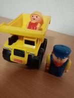 wegenwerken wagen ( Fisher Price ) + 2 werkmannen, Ophalen of Verzenden, Zo goed als nieuw, Auto of Voertuig