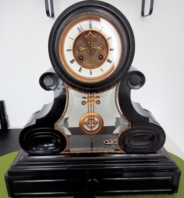 Schouwklok., Antiek en Kunst, Antiek | Klokken, Ophalen