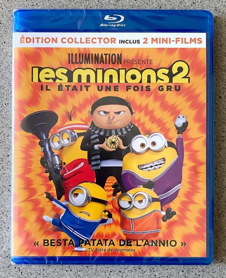 THE MINIONS 2 (+ 2 MiniFilms) Met Audio NL & Ondertitels NL, Cd's en Dvd's, Blu-ray, Nieuw in verpakking, Tekenfilms en Animatie
