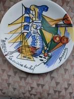 Vallauris-bord uit de jaren 50 van de keramist Bessone,, Antiek en Kunst, Antiek | Wandborden en Tegels, Ophalen