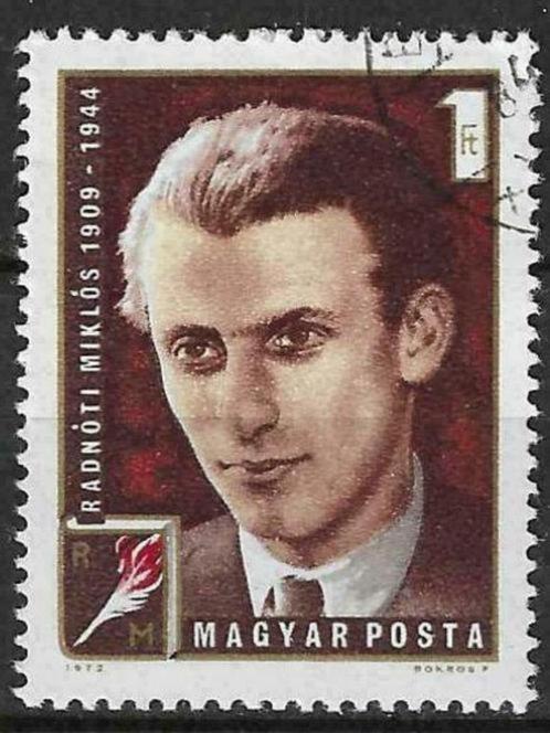 Hongarije 1972 - Yvert 2283 - Poeet Miklos Radnotti (ST), Postzegels en Munten, Postzegels | Europa | Hongarije, Gestempeld, Verzenden