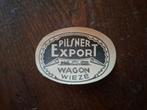 Exportetiket: Pilsener Br Wagon wieze, Verzamelen, Verzenden, Gebruikt, Overige typen, Overige merken