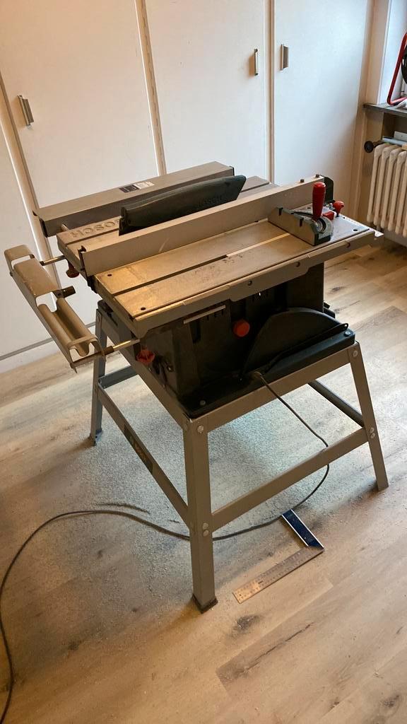 Zaagtafel Bosch PTS 10, Doe-het-zelf en Bouw, Gereedschap | Zaagmachines, Gebruikt, 600 tot 1200 watt, 30 tot 70 mm, Ophalen