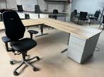 Elektrisch verstelbaar Bureau 200x180x80cm hoogte 62-82cm, Ophalen, Elektrisch, Bureau