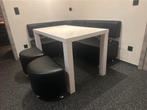 Hoekbank met opslag + tafel + 6 zitplaatsen, Ophalen, Zo goed als nieuw