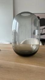 Vase noir fumée, Huis en Inrichting, Woonaccessoires | Vazen, Minder dan 50 cm, Zo goed als nieuw, Zwart