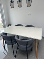 Eettafel + 4 stoelen, Huis en Inrichting, Tafels | Eettafels, Zo goed als nieuw, Ophalen