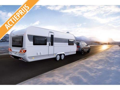 Hobby Prestige 660 WFC, Caravanes & Camping, Caravanes, Entreprise, jusqu'à 4, 1500 - 2000 kg, Banquette en rond, Hobby, Lit fixe