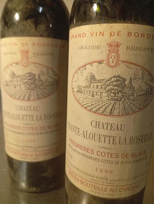 fles Château Chante-Alouette La Roseraie, een wijn van, Verzamelen, Wijnen, Frankrijk, Ophalen