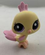 Épinglette jaune Littlest Pet Shop #2017 Peacock Bird aux ye, Utilisé, Envoi