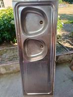 Dubbele spoelbak in inox, Huis en Inrichting, Ophalen