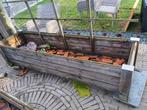 Mooie zelfgemaakte stevige bloembakken, Tuin en Terras, Ophalen, Gebruikt, 100 cm of meer, Rechthoekig