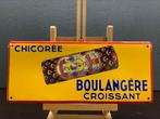 Emaille reclamebord BOULANGÉRE jar.20 (Gerestaureerd), Ophalen, Gebruikt, Reclamebord