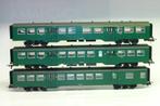 MARKLIN SNCB NMBS 3 X M2 VERTES POUR PIECES ESSIEUX DC, Gebruikt, Gelijkstroom, Wagon, Ophalen of Verzenden
