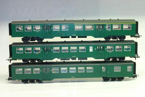 MARKLIN SNCB NMBS 3 X M2 VERTES POUR PIECES ESSIEUX DC, Hobby en Vrije tijd, Modeltreinen | H0, Gebruikt, Wagon, Gelijkstroom