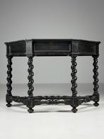 19e eeuwse zwarte sidetable antiek, Huis en Inrichting, Ophalen, Zo goed als nieuw