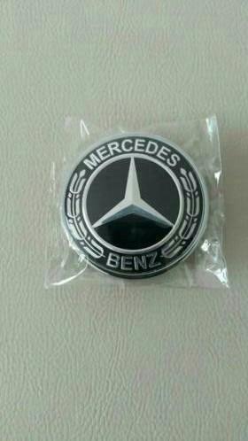 Emblème de capot avec logo Mercedes Ø 57 mm bleu/noir, Autos : Pièces & Accessoires, Carrosserie & Tôlerie, Capot moteur, Mercedes-Benz