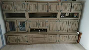 Wandkast dressoir massief hout 