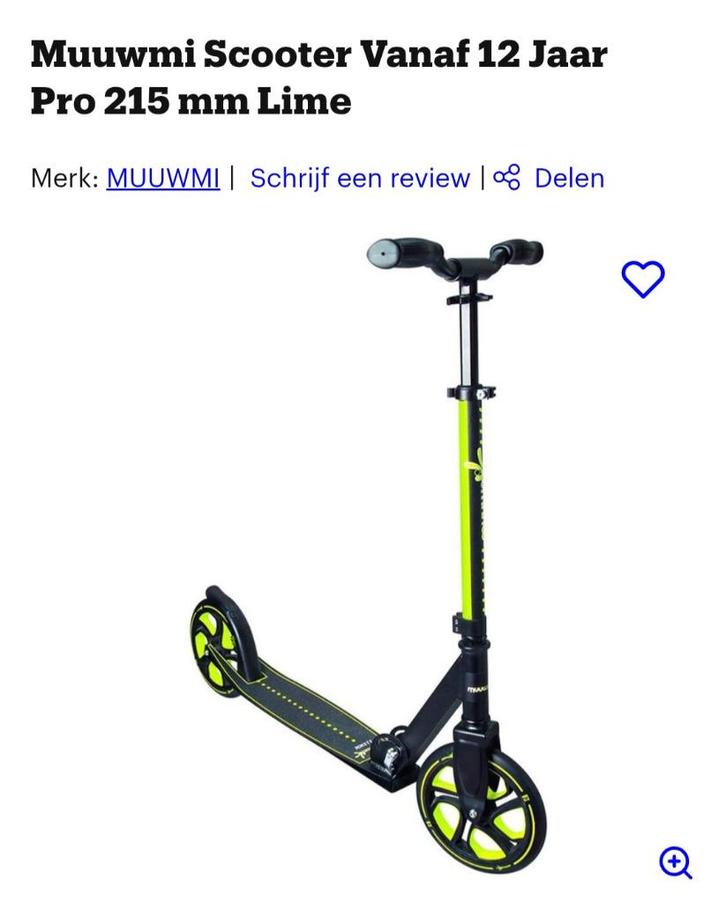 Muuwmi-scooter, Fietsen en Brommers, Steps, Gebruikt, Gewone step, Ophalen