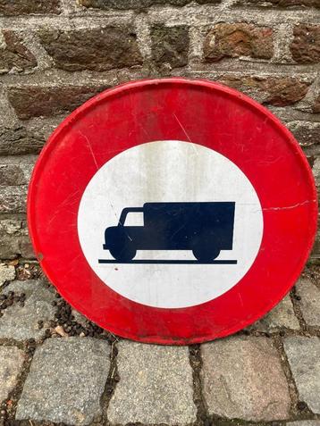 Vintage verkeersbord – Emaille beschikbaar voor biedingen