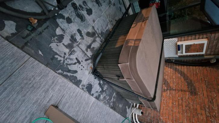 Jacuzzi/Spa met warmtepomp balboa, Tuin en Terras, Bubbelbaden en Hottubs, Gebruikt, Vast, Pomp, Trap, Ophalen