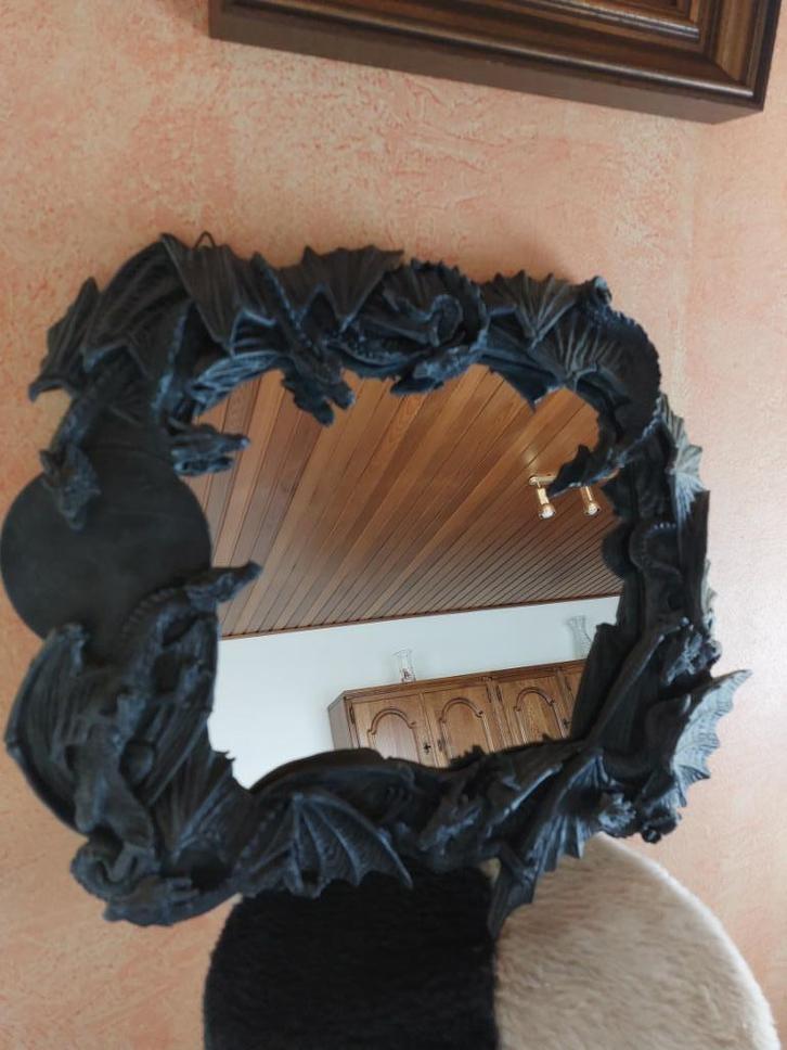 Draken spiegel! In perfecte staat. Afm. ong. B:50cm H:40cm, Kinderen en Baby's, Kinderkamer | Overige Meubels, Zo goed als nieuw