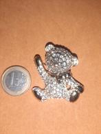 Broche ours en émail doré avec strass, Neuf, Enlèvement ou Envoi, Or, Moins de 4 cm