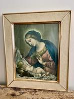Cadre religieux 39 x 33 cm vintage, Antiquités & Art