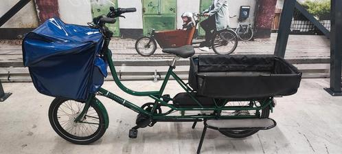 Bicicapace Longtail bakfiets Elektrische in perfecte staat!!, Vélos & Vélomoteurs, Vélos | Vélos avec bac, Comme neuf, 3 enfants