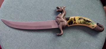 Couteau dragon 17 sur 31cm, Enlèvement ou Envoi, Comme neuf