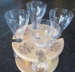 4 Kwak glazen + houder, Ophalen of Verzenden, Gebruikt, Glas of Glazen, Overige merken
