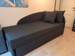 Zetelbed Sleeplife, uittrekbaar voor 2e slaapplaats, Ophalen, 90 cm, Zwart, Tweepersoons