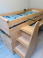 Hoogslaper met kastruimte en bureau, Kinderen en Baby's, Kinderkamer | Stapelbedden en Hoogslapers, Ophalen, Gebruikt, Hoogslaper