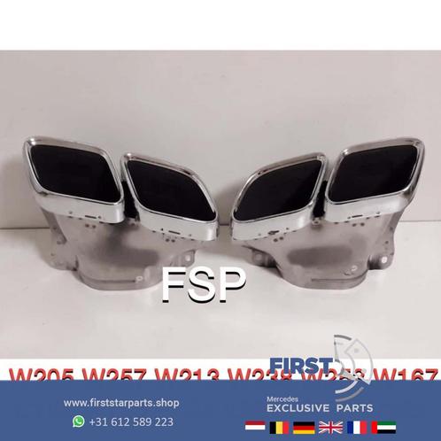 FACELIFT AMG UITLAAT SIERSTUKKEN SET Mercedes C63 E63 GT63 G, Autos : Pièces & Accessoires, Systèmes d'échappement, Mercedes-Benz