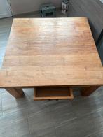 DRINGEND Salon tafel zwaar hout met schuif TEAK, Huis en Inrichting, Ophalen of Verzenden, Zo goed als nieuw