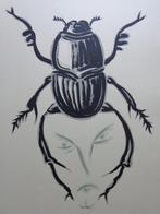 FRANK MAIEU / LE GRAND MAL / KLEURZEEFDRUK / 94x70cm / SIG, Antiek en Kunst, Kunst | Litho's en Zeefdrukken, Ophalen of Verzenden