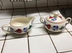 Vintage melkpot suikerpot Regout Maestricht SC, Antiek en Kunst, Antiek | Servies los, Ophalen of Verzenden