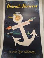 Originele affiche Oostende Dover jaren 1950, Comme neuf, Enlèvement ou Envoi