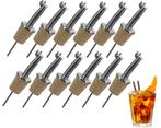 Schenktuit - Schenkdop - Schenkkurk RVS *** 12 stuks, Ophalen of Verzenden, Nieuw
