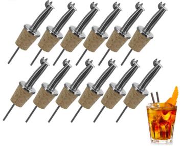 Schenktuit - Schenkdop - Schenkkurk RVS *** 12 stuks beschikbaar voor biedingen