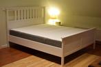IKEA-bed HEMNES met lattenbodem en matras, Maison & Meubles, Chambre à coucher | Lits, 160 cm, Comme neuf, Deux personnes, Enlèvement