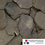 Canadian slate breuksteen zwart rotsen deco tuin vijver korf, Tuin en Terras, Verzenden, Zwart, Nieuw, Kei