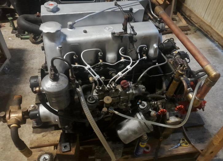 Mercedes OM615 4 cyl met Keerkoppeling, in zeer goede staat, Watersport en Boten, Buiten- en Binnenboordmotoren, Gebruikt, Diesel