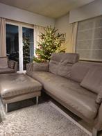 Lederen zetels en poef Rolf Benz, Huis en Inrichting, Ophalen, Gebruikt, Driepersoons, Modern