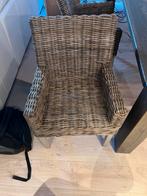 4 Rieten stoelen, Ophalen, Zo goed als nieuw