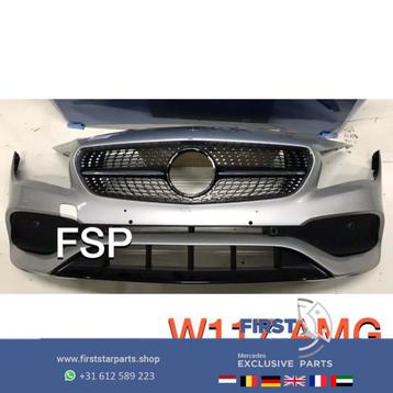 W117 CLA Facelift AMG Voorbumper compleet zilvergrijs bumper disponible aux enchères